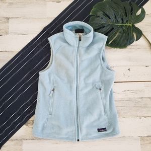 Patagonia Synchilla Fleece Full Zip Vest Light Blue Size Medium